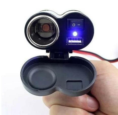 Carregador Usb para moto, tomada para moto