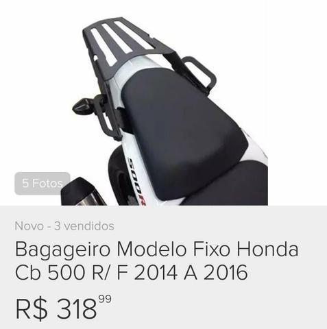 Bagageiro HONDA CB500 R/F 2014 a 2016