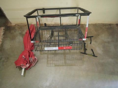 Bagajeiro para vendedores ambulantes muito prático