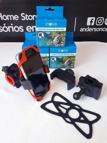 Suporte Universal Celular para Moto e Bicicleta com elástico e garra