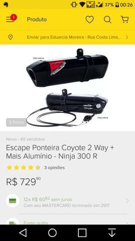 ESCAPAMENTO / PONTEIRA 2WAY COYOTE Para ninja 300