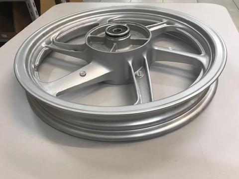 Roda traseira biz125 + 2006/2010 prata metalico