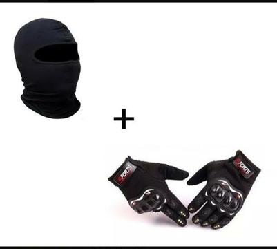 Luva esportiva + touca ninja