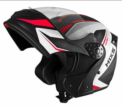 Liquidação! Capacete Moto Mixs Gladiator Carbon Neo Articulado Escamoteavel Robocop