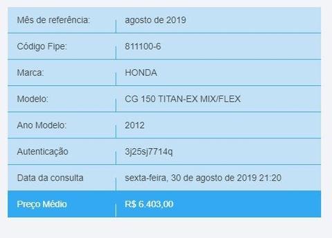 Cg 150 titan-ex mix/flex 2012 - 2012