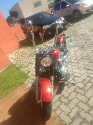 Harley Davidson FATBOY ! MOTO DE COLECIONADOR!! RICA EM ACESSÓRIOS SKULL! - 2005