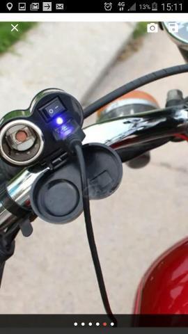 Motocicleta Cigarro Impermeável Isqueiro USB Power Carregador