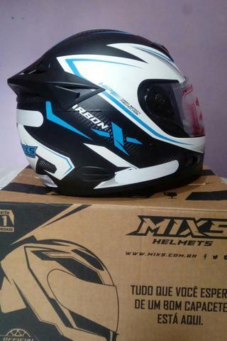 Liquidação! Capacete Moto Mixs Storm Carbon Conforto e Segurança na Pilotagem