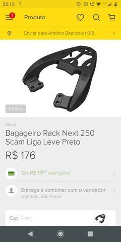 Suporte bagageiro + bauleto next 250/300