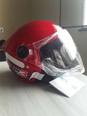 Capacete New Liberty 3 Aberto Pro Tork Vermelho