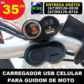 Carregador de por em Moto (entrega grátis)