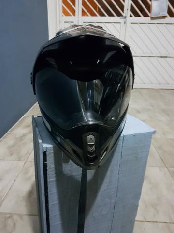 Capacete HELT (Helmet) - Cross Vision - Preto (usado)