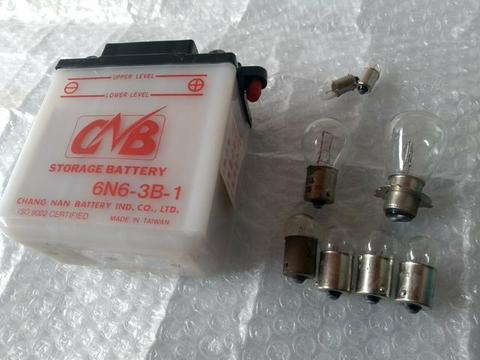 Bateria 6 volts CG bolinha Motos antigas