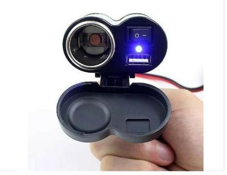 Carregador para moto, Tomada Usb