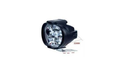 Farol 6 Leds Milha Auxiliar, 6500K- 9/24V