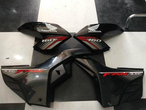 Asas do tanque e lateral fan