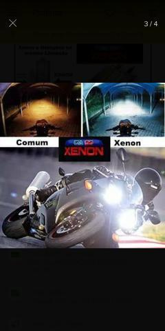Xenon p/ moto(na mesma lâmpada Xenon e luz branca)