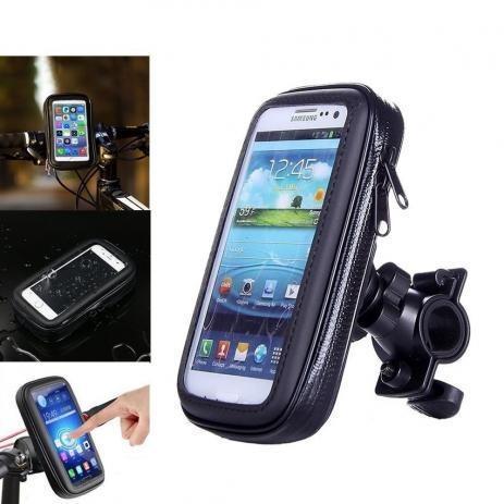 (NOVO) Suporte Prova D'Agua Celular Bike Bicicleta Moto Gps 5.5 Pol