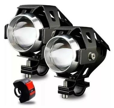 (NOVO) Kit Farol Milha Led Auxiliar Neblina Moto - U5 Kit Com 2unid