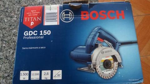 Serra Mármore Bosch 1.500 Watts Titan Gdc150 127 Volts