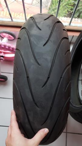 Par de Pneus Michelin Pilot Road 2 120/70 e 190/50 seminovos