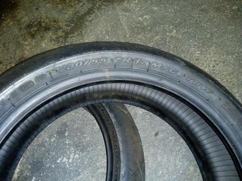 Vendo par de pneus Pirelli super corsa usado - 2019