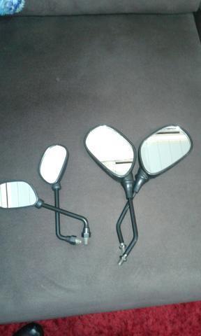 Dois par de espelhos novos barbada