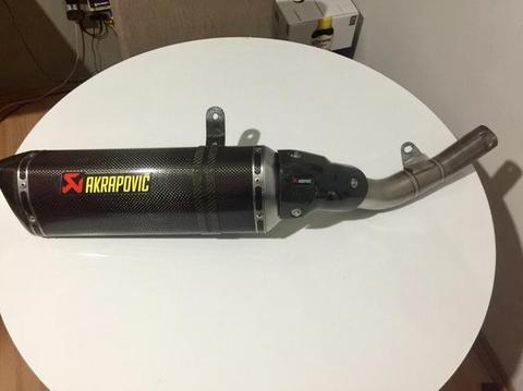 Akrapovic Fibra, Kawasaki Z 800 todas, Seminovo, completo