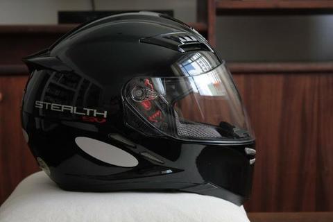 Capacete AGV Stealth SV - 57-58 Preto Brilhante