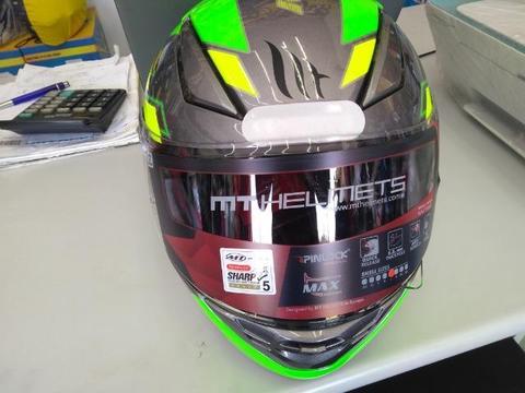 Capacete mt revenge zusa green fluor com entrega em todo rio!