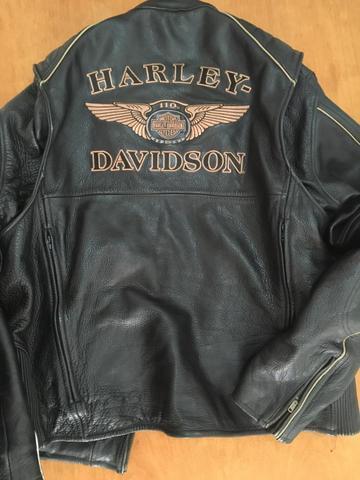 Jaqueta de couro original Harley Davidson 110 anos TAM 2XL