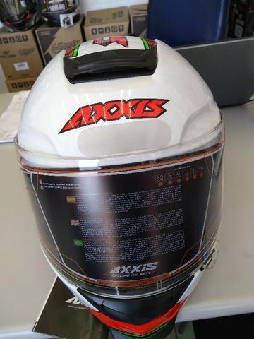 Capacete MT axxis eagle branco com entrega em todo rio!