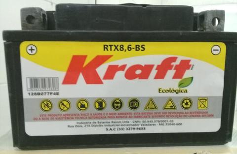 Bateria moto 8,6Ah Kraft CBR600 Hornet/SCOOTER FUTURE etc