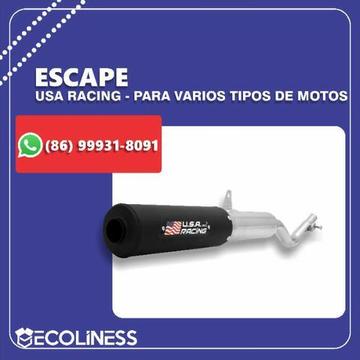 Escapamento - Escape Usa Racing - Pop 110i - Titan - Fan