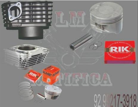 Kit Cilindro Titan 150/3mm C Aneis Rik + Pistão Retpins