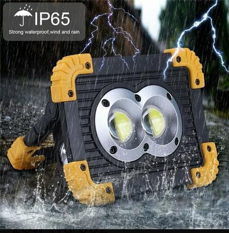 Luz de trabalho 20w portátil recarregável